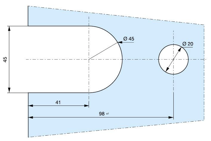 Douchescharnier XL 0132610R