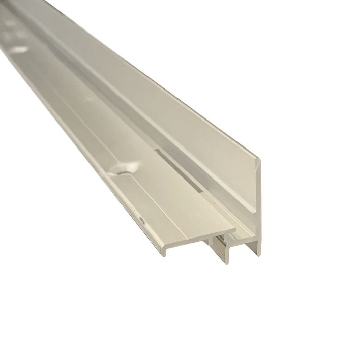 Glasprofiel LU G5 geanodiseerd Glasprofiel LU G5 geanodiseerd