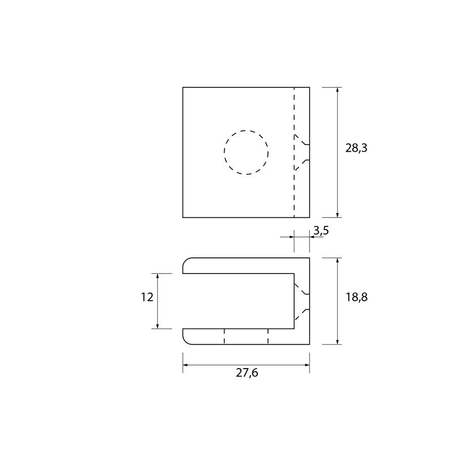 Glasplaatdrager GPD10 Glasplaatdrager GPD10