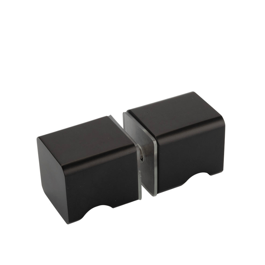 Douchedeurknop-mat-zwart-vierkant