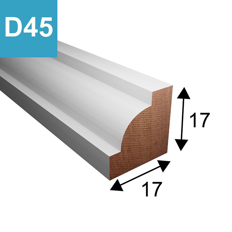 Duivenjager glaslat model D45 - 17 x 17mm