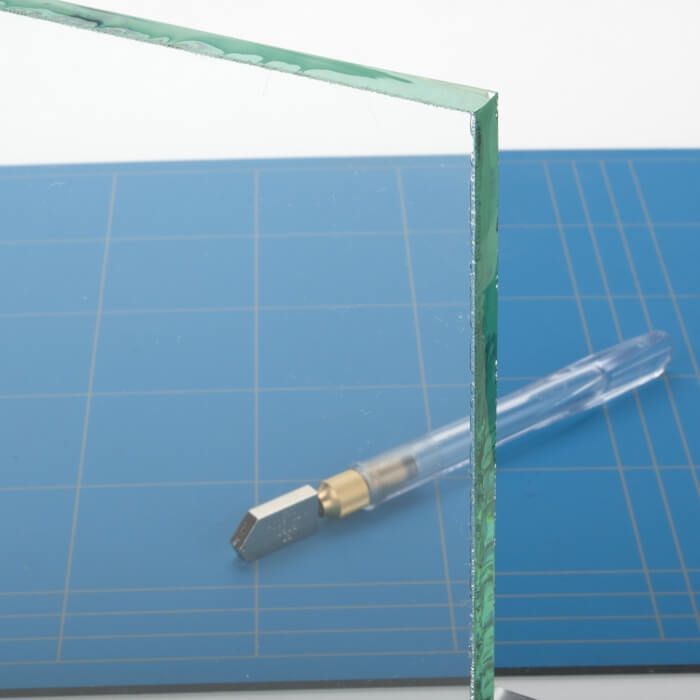 Opdekdeur van helder glas Opdekdeur van helder glas