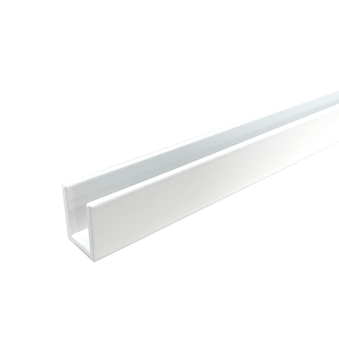 Witte u-profielen RAL9010 mat Witte u-profielen RAL9010 mat