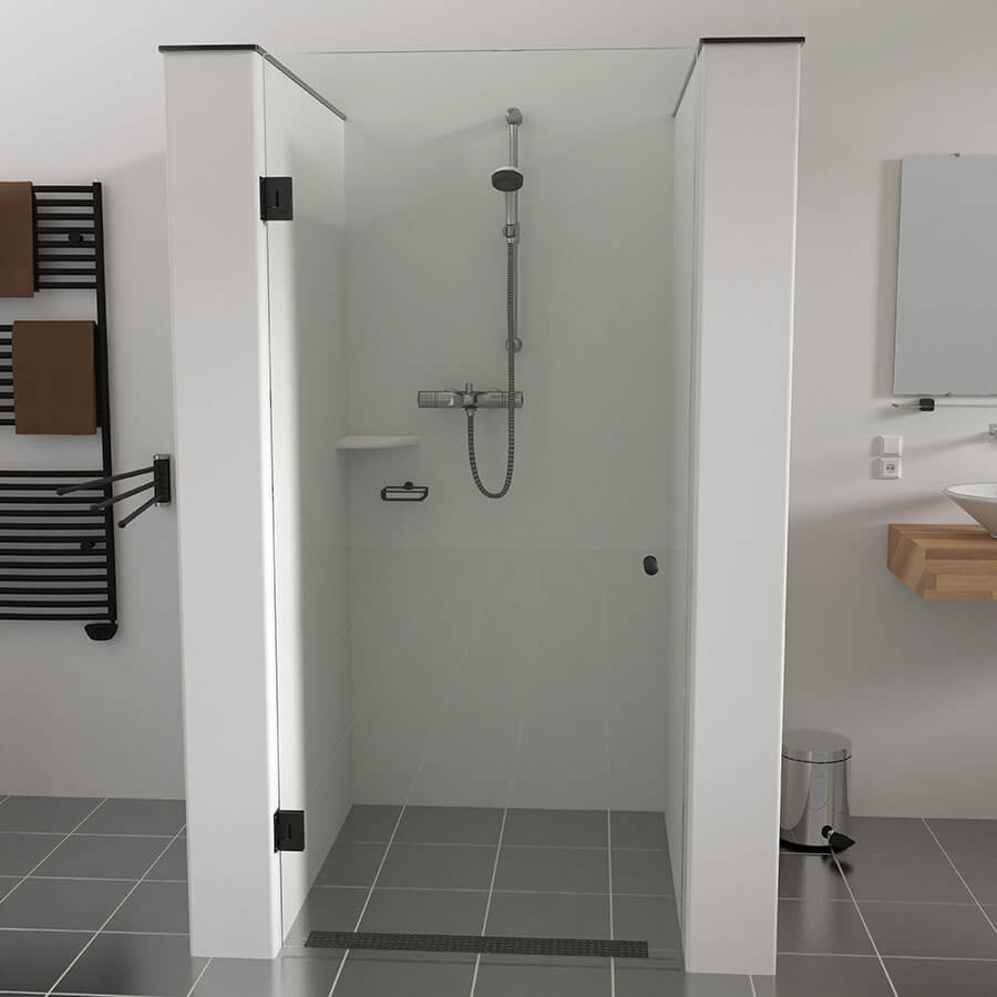 Actie douchedeur zwart2 Actie douchedeur zwart2