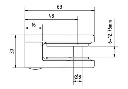 Glasklem-DV2500-technische-tekening Glasklem-DV2500-technische-tekening