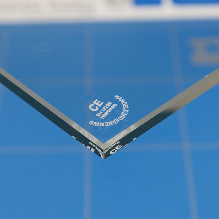 Glazen tafelblad extra helder glas Glazen tafelblad extra helder glas