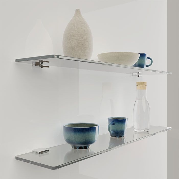 Glazen legplank extra helder glas Glazen legplank extra helder glas