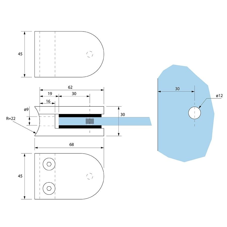 Glasklem-binnen-80AB-technische-tekening
