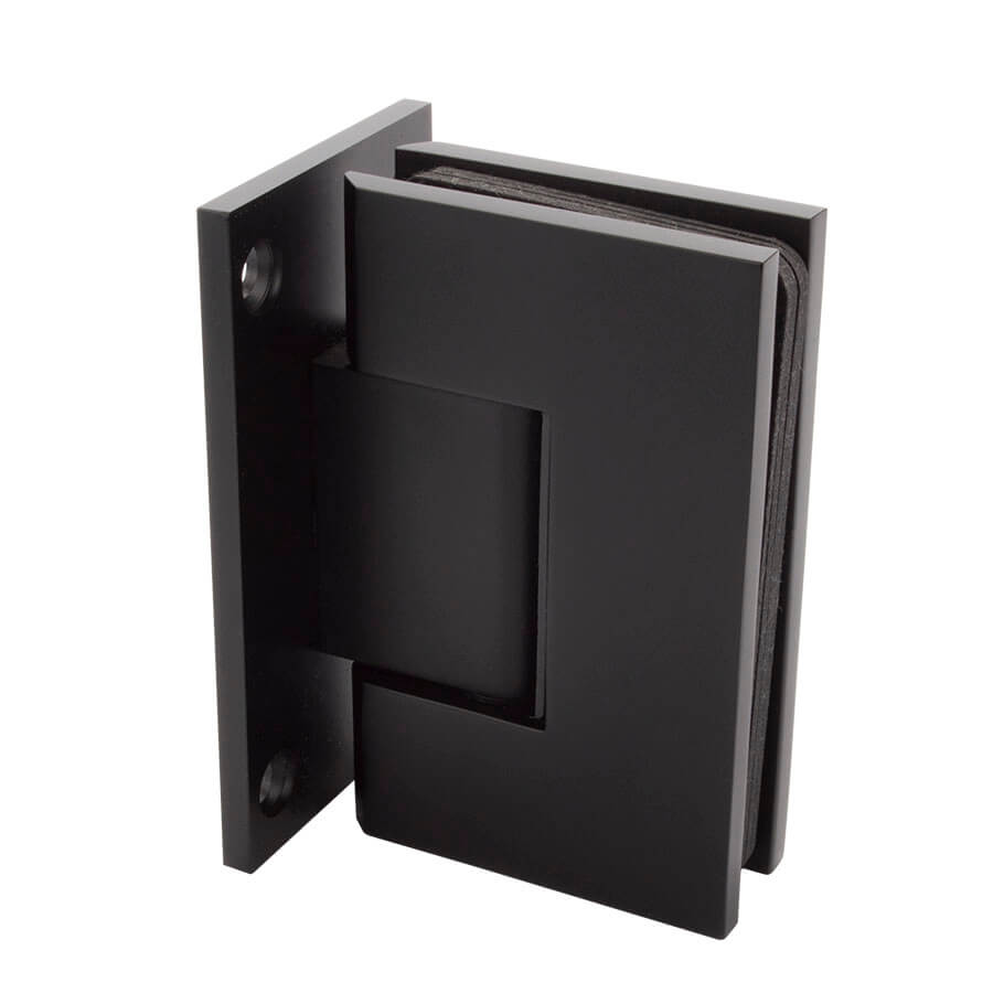 Actie: Zwarte douchedeur op maat met rook glas Actie: Zwarte douchedeur op maat met rook glas