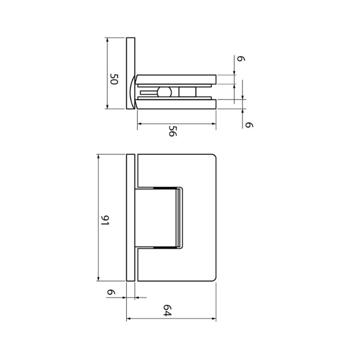 Douchescharnier Estlegno