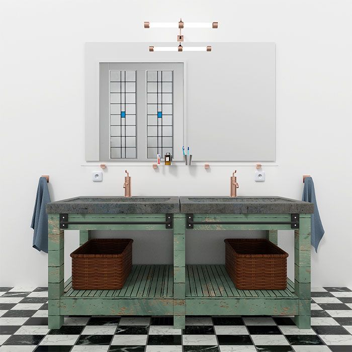 Spiegel-zilver-badkamer