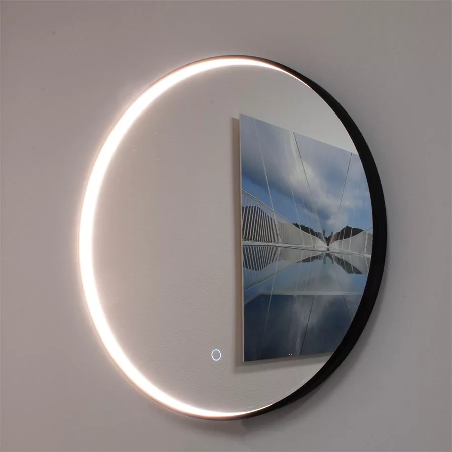 Badkamerspiegel met LED en verwarming