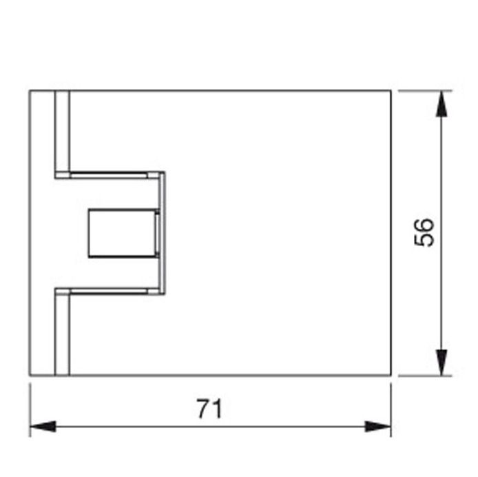 Flamea-douchedeurscharnier-148180-tekening