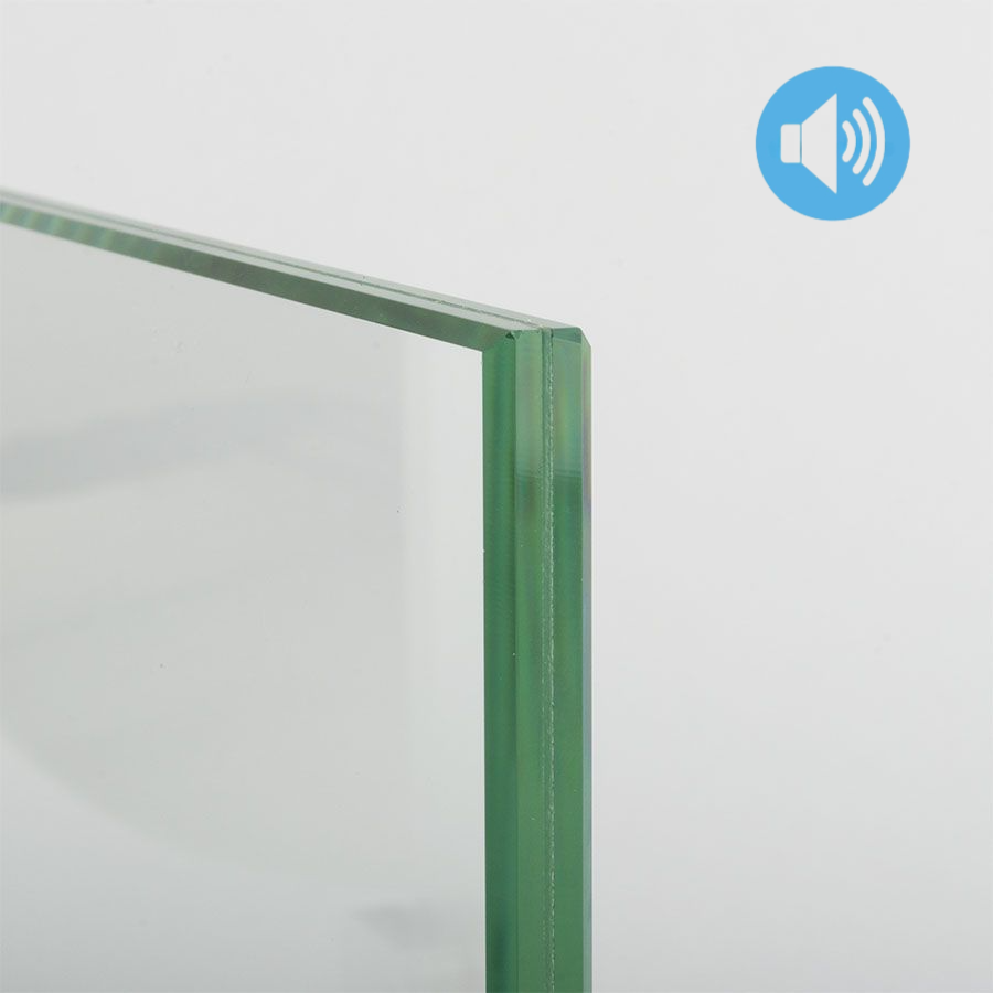 Geluidswerend gelaagd glas