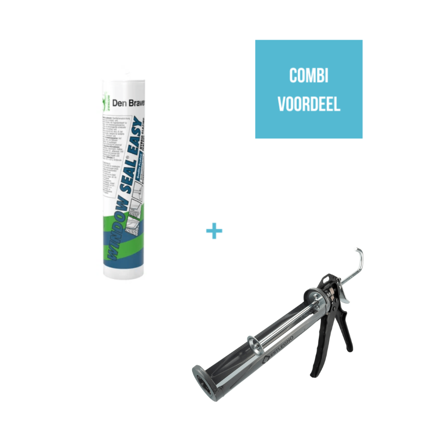Den Braven Zwaluw Windowseal Easy + handkitpistool - combivoordeel Den Braven Zwaluw Windowseal Easy + handkitpistool - combivoordeel