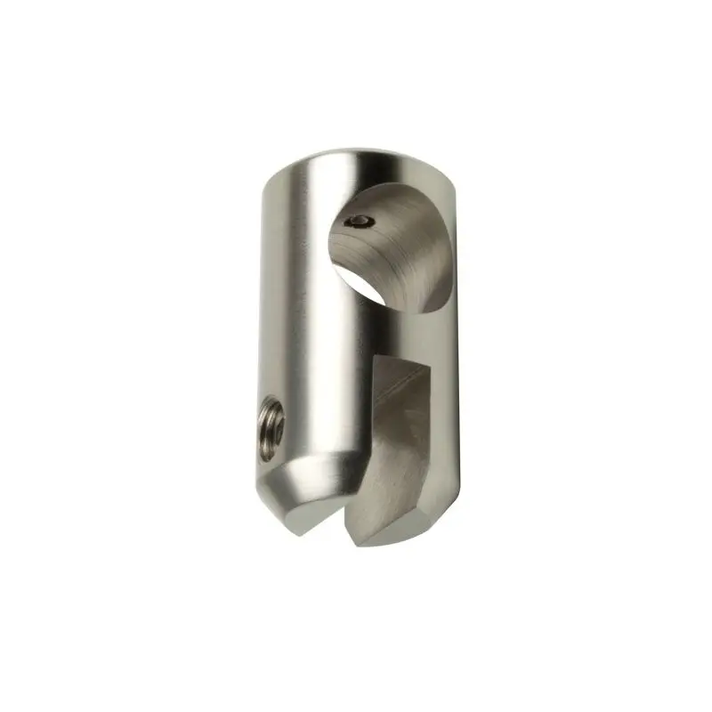 Verplaatsbare glashouder (6 - 8mm glas) - Glans chroom
