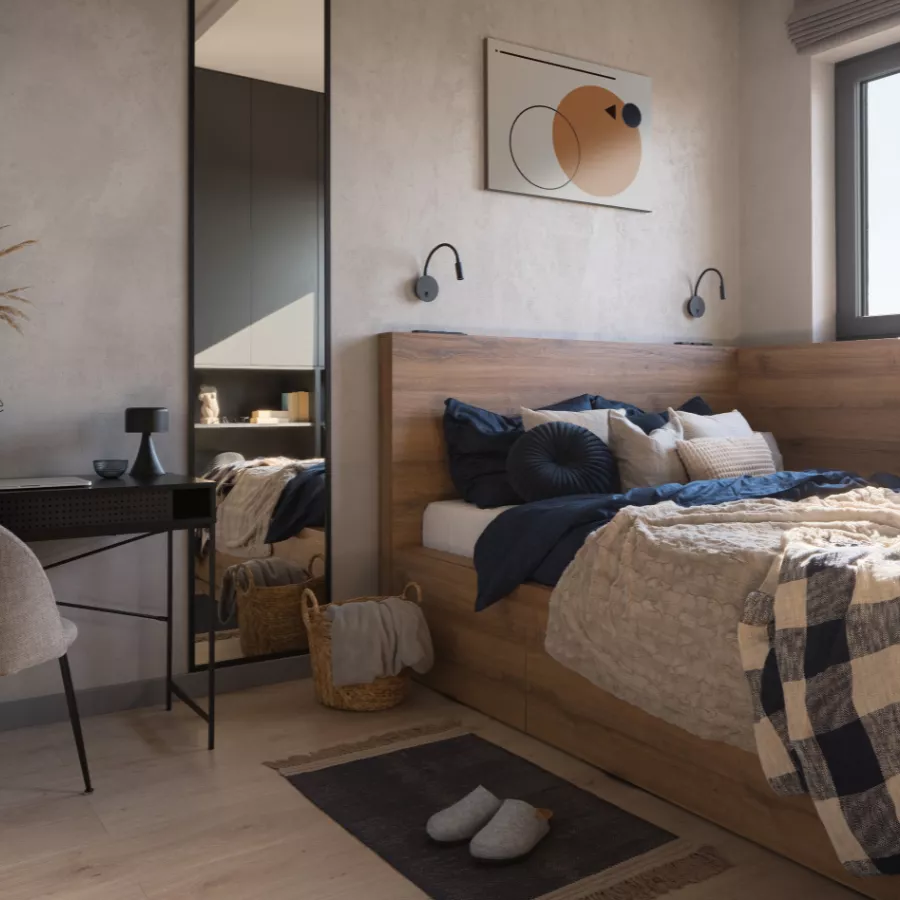 Slaapkamer spiegel