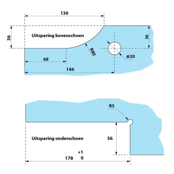 Taatsdeur scharnieren - RVS