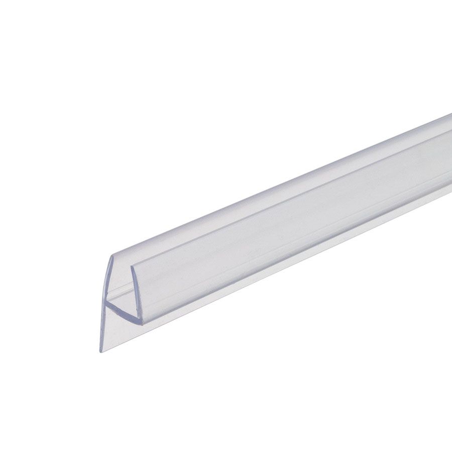 Douchestrip met korte aanslag-lip in lijn