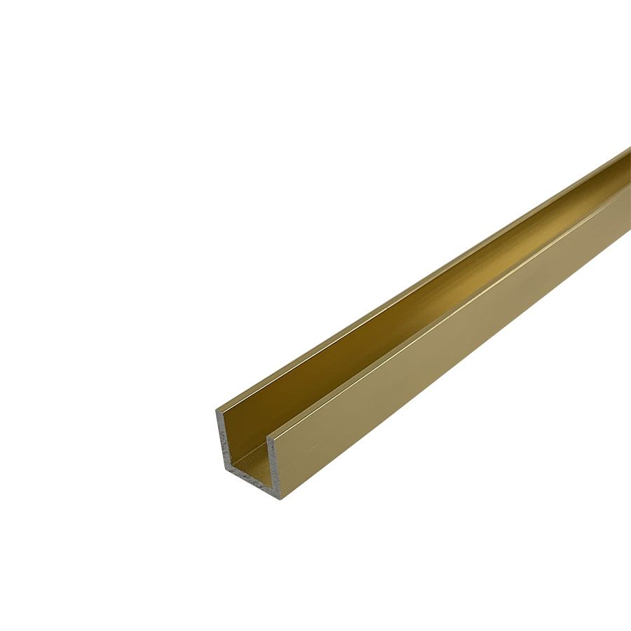 U-profielen mat messing