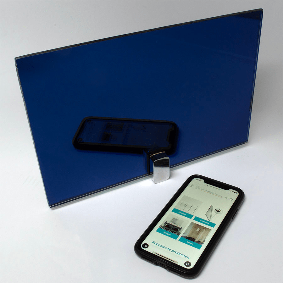 Blauwe spiegel Blauwe spiegel