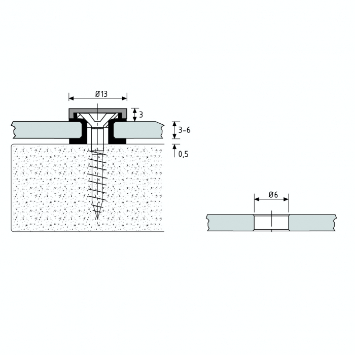 Keuken achterwand van mat glas