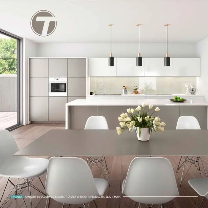 Gekleurd glas (Lacobel-T) - Zen Grey