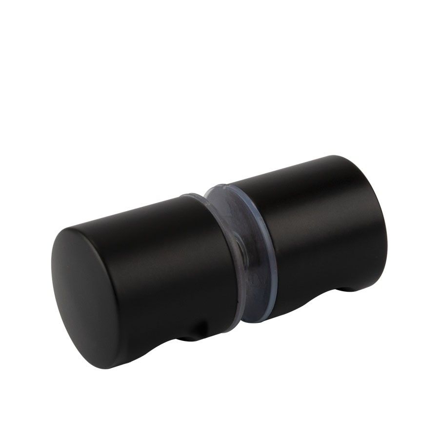 Actie: Zwarte douchedeur op maat met rook glas Actie: Zwarte douchedeur op maat met rook glas