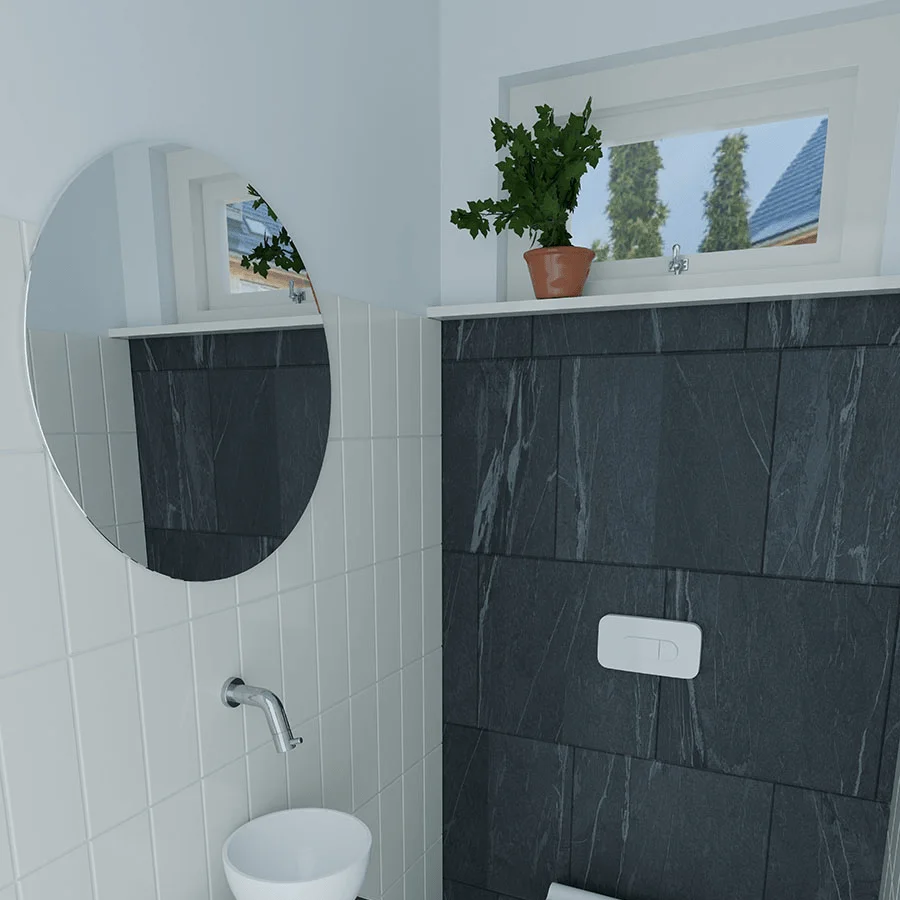 Toiletspiegel-rond