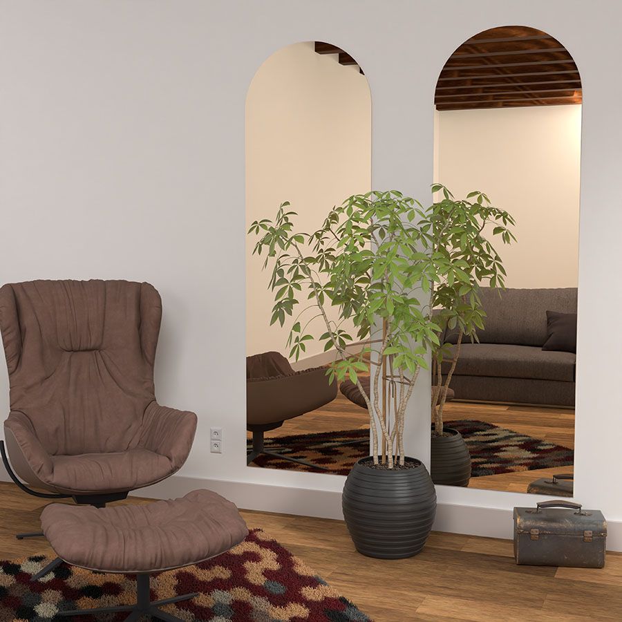 Boogspiegel champagne