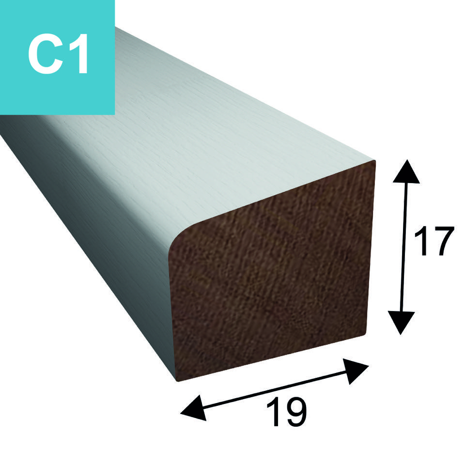 Glaslat model C1 - 17 x 19 mm