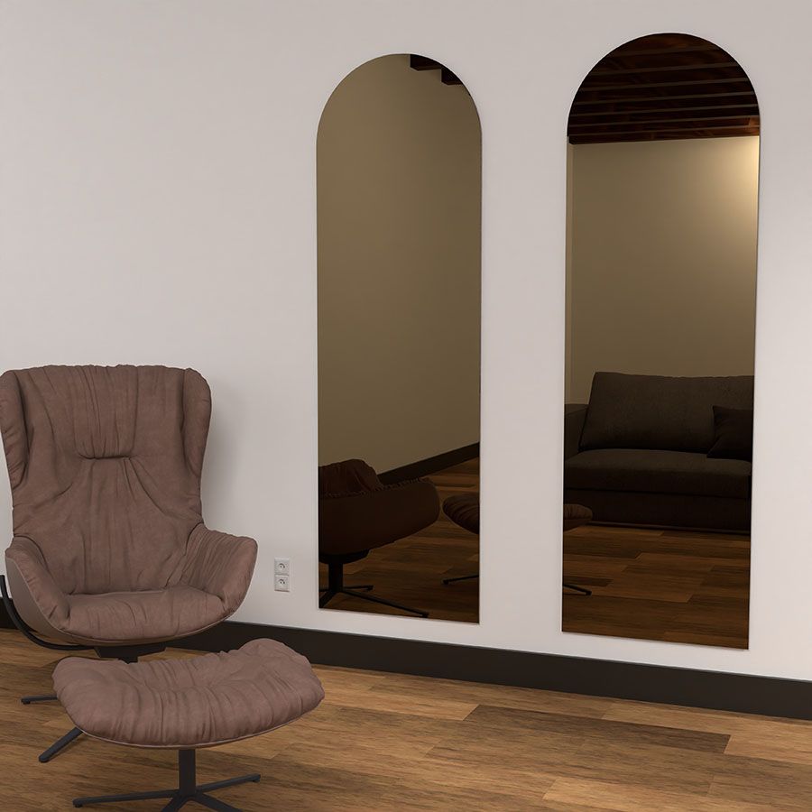 Boogspiegel brons - 4mm