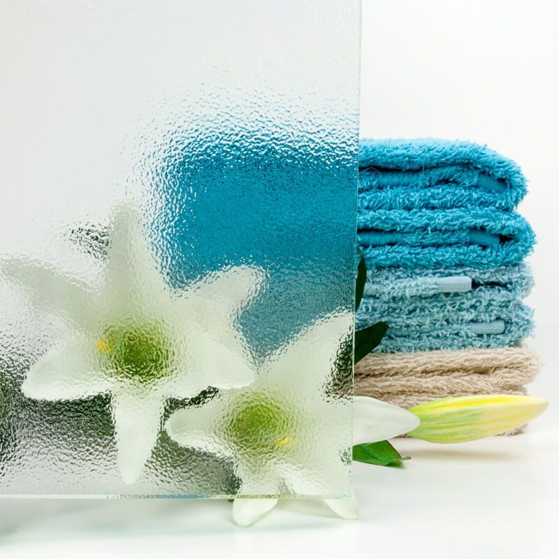 Opdekdeur van crepi glas Opdekdeur van crepi glas