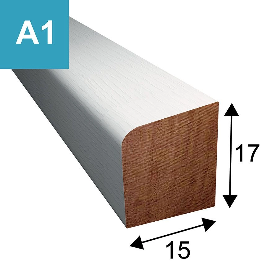 Glaslat model A1 - 17 x 15 mm