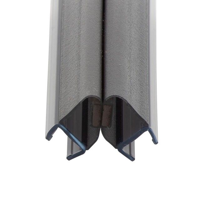 Zwarte magneetstrip met haakse hoek enkelwerkend Zwarte magneetstrip met haakse hoek enkelwerkend