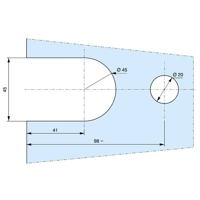 Douchescharnier XL 0132600R