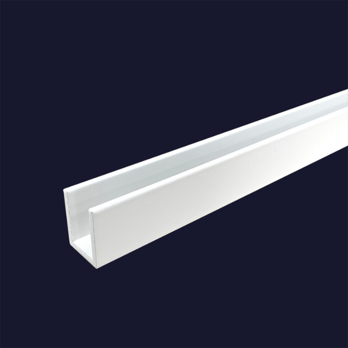 Witte u-profielen RAL9010 mat Witte u-profielen RAL9010 mat