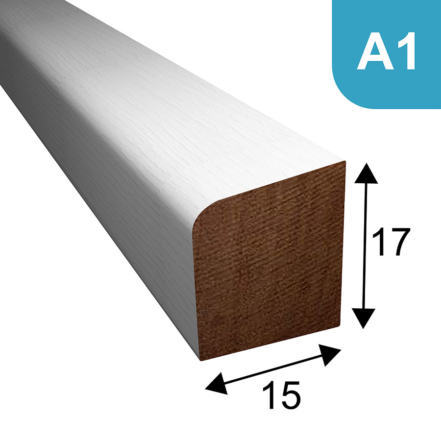 Glaslat model A1 - 17 x 15 mm
