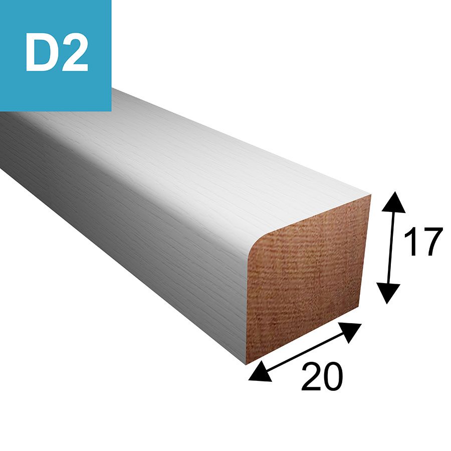 Glaslat model D2 - 17 x 20 mm Glaslat model D2 - 17 x 20 mm