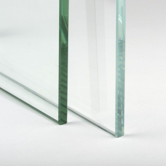 Rond glazen tafelblad extra helder glas