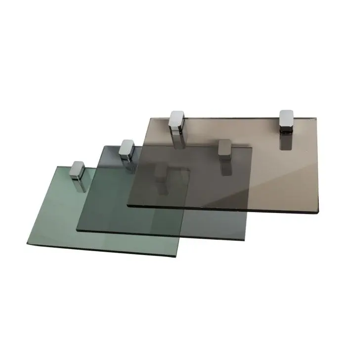 Glazen tafelblad gekleurd glas - Grijs 10mm