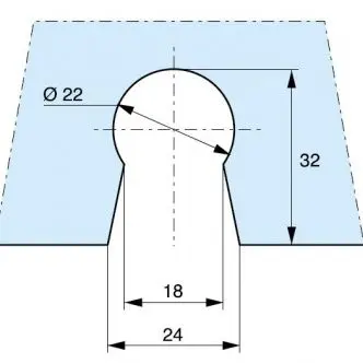 Glasklem 013565 - Glans chroom