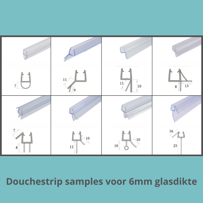 Douchestrips monsterset - 8 stuks
